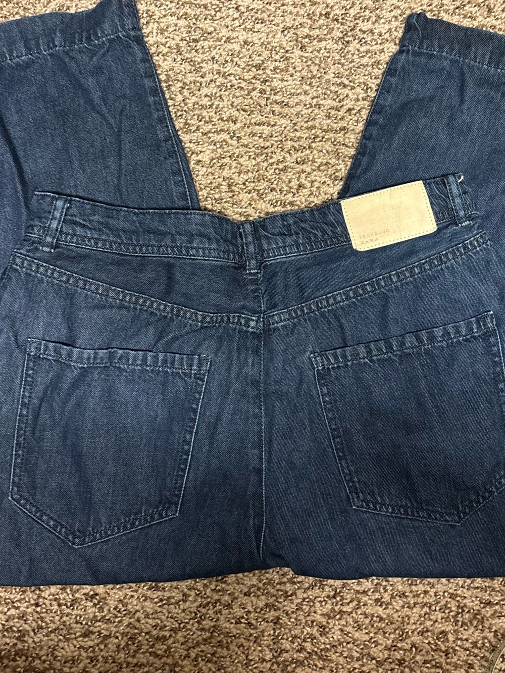 Zara Blue Culotte Denim Pants, Size 4(waist 28")
